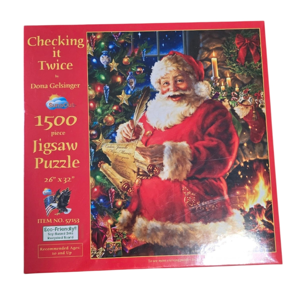 SunsOut Santa's Christmas Jigsaw Puzzle - 1500 Piece